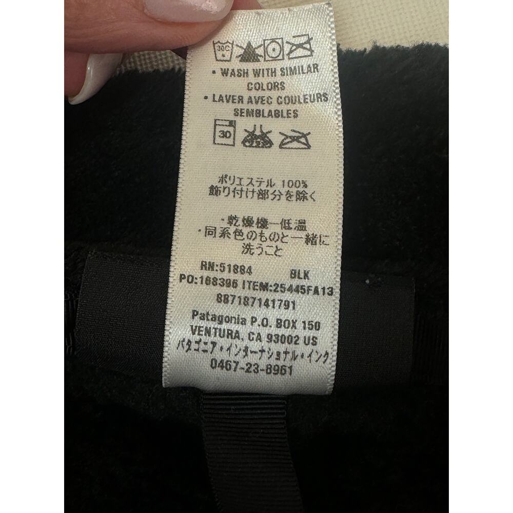 Like New! Patagonia Black Polartec Re-Tool Fleece Vest Size Medium - Picture 10 of 11